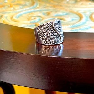 Marcasite SS 925 ring size 8